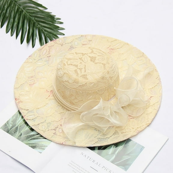 Yoyzua Female Organza Church Kentucky Bridal Tea Party Wedding Hat