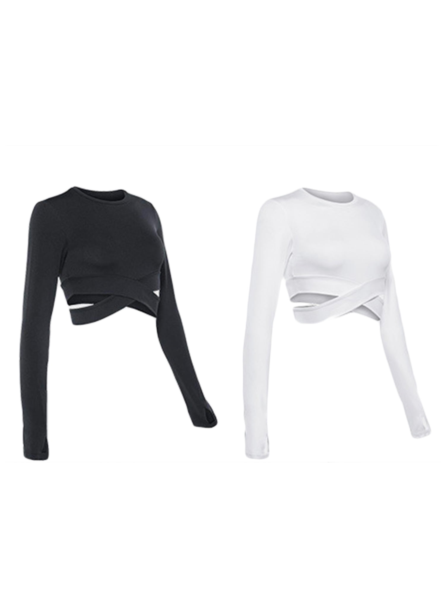 Crop Top Compression Shirts Tummy Cross 