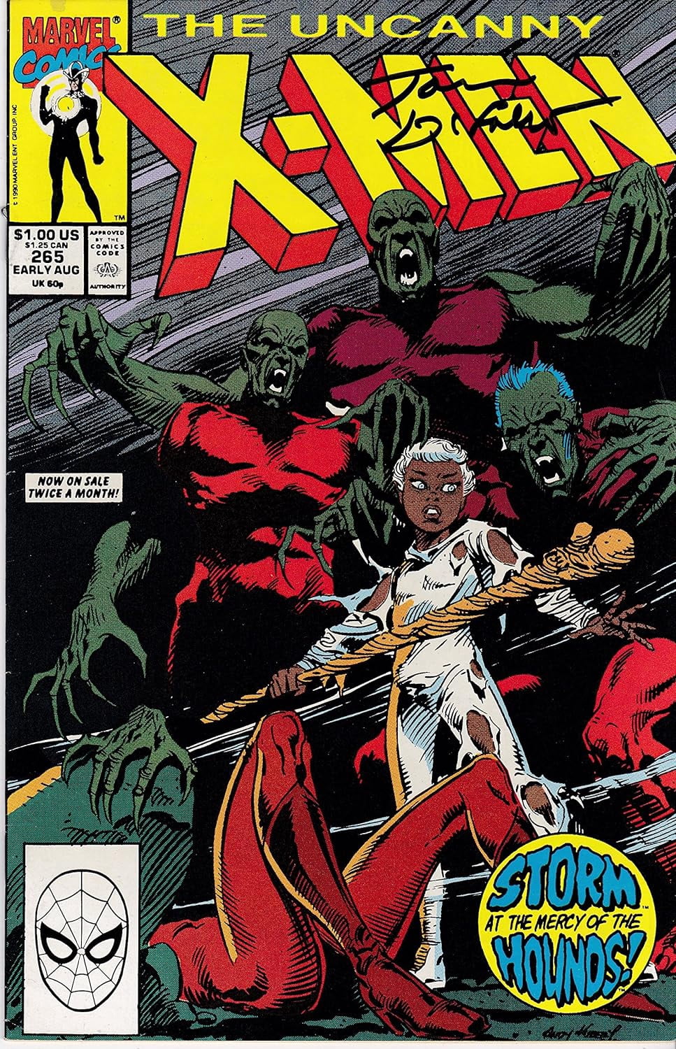 Uncanny X-Men #265 Signed Tom Defalco