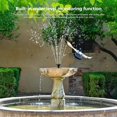 thumbnail image 2 of 7V/1.5W Solar Fountain,Solar Fountain Kit,Suitable for Bird Tanks, Ponds, Swimming Pools, Fish Tanks, Aquariums, 2 of 7