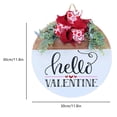 thumbnail image 3 of Hello Valentine's Day Sign for Front Door 12 Inches Wood Red Pink Round with Bow Valentine's Day Door Wreath Hanger Indoor Wall Hanging Decoration for Wedding Home Outdoor Porch, 3 of 6