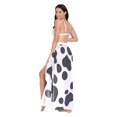 thumbnail image 3 of FORMRS Womens Beach Sarong Semi-Sheer Bikini Wrap Skirt Swimsuit Cover-ups, Cow Spots, 3 of 7
