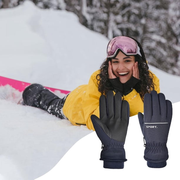Guantes Cálidos Cola HX 103 Pantalla Táctil Impermeable a Prueba de Viento