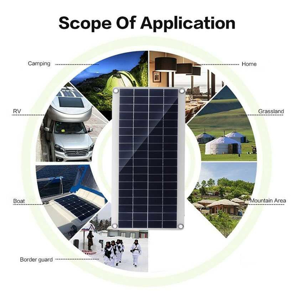 300W Flexible Solar Panel Solar Cells, 50A Solar Controller Module