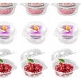 thumbnail image 4 of Juego de 50 unidades de plástico individual para magdalenas con tapa, soportes de plástico transparente para magdalenas, Con Domo Estándar Cupcake Caja Individual Tapa,cajas para pasteles, 4 of 4
