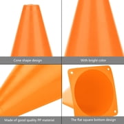 NFTIGB 7.08 inches / 18 cm Soccer Training Cones Set of 6, Orange, Football Barriers Plastic Marker Holder Accessory for Field Drills, Practice and Outdoor Agility Sports