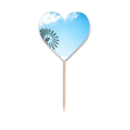 thumbnail image 1 of Molino Blanco nubes cielo azul Etiqueta del corazón de la bandera del palillo de dientes, 1 of 3