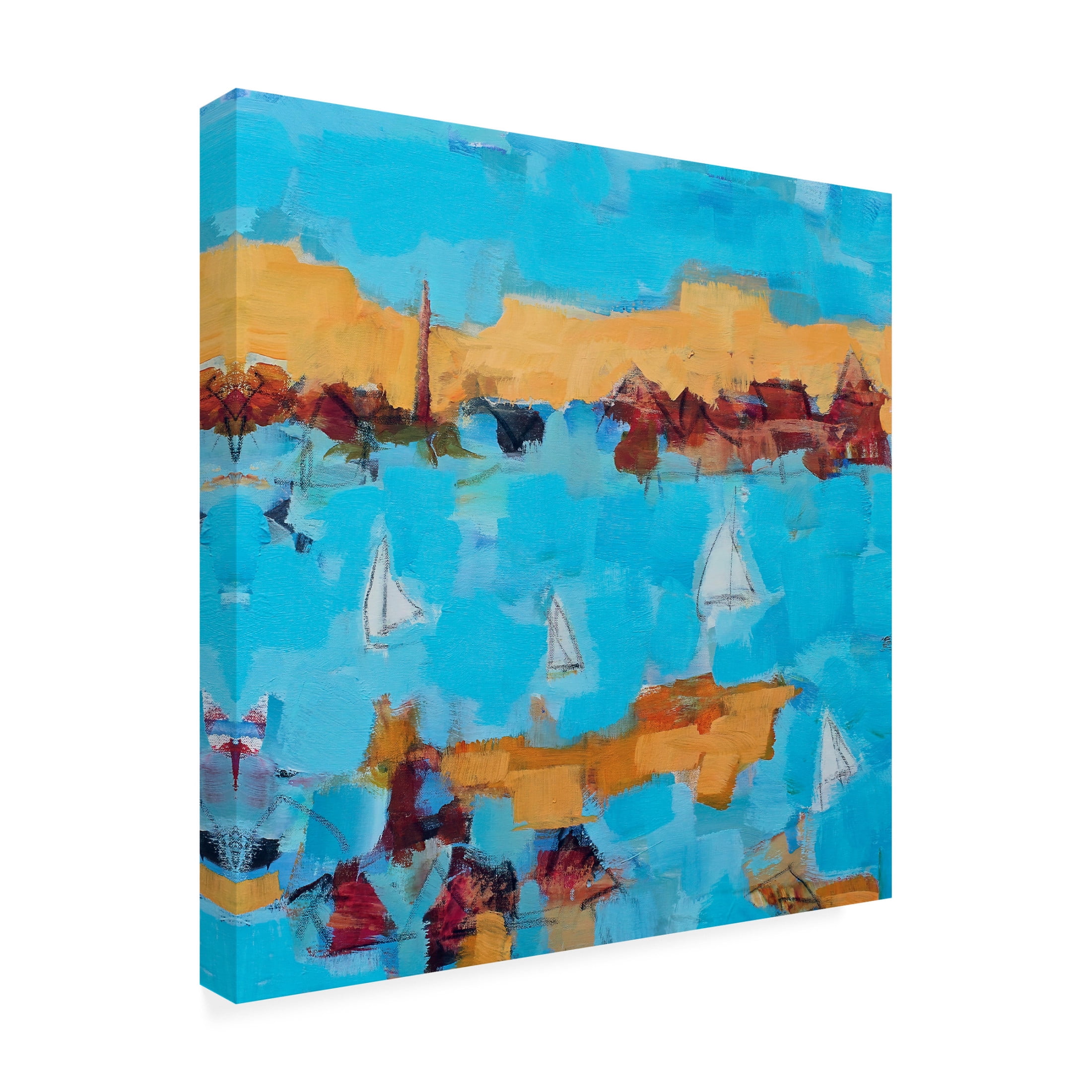 Canvas Wall Art - Per Anders 'Homeward Bound' Wall Art for Living Room, Bedroom, or Office Décor by Trademark Fine Art - 18 x 18 Inches