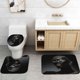 thumbnail image 5 of Juego de 4 cortinas de ducha afroamericanas, diseño de animales de safari del Rey León, mujer afroamericana, reina melanina, niña negra, decoración de baño, cortina de ducha de tela impermeable,, 5 of 7