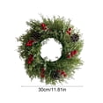 thumbnail image 3 of Qwtwty Artificial Christmas Wreath for Front Door, Christmas Decorations Artificial Wreath Hanging Ornament for Wall Window Holiday Decor, 3 of 6