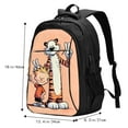 thumbnail image 5 of Calvin And Hobbes Travel Backpack With Usb Port Stylish Unisex Hiking Backpack Shoulder Bag Laptop Backpack, 5 of 7