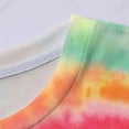 thumbnail image 4 of HBYJLZYG Tie-Dye T-Shirt Tops For Girls, Summer Girls Short Sleeve Color Gradient Round Neck Tops Toddler Baby 4-13 Years, 4 of 6