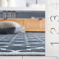 thumbnail image 6 of SAFAVIEH Arizona Shevon Trellis Polyester Area Rug, Black/Gray, 6' x 6' Round, 6 of 6