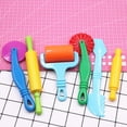 thumbnail image 3 of KAKOWELY 7 Pcs Jouet à Rouleau en Plastique Drôle DIY Outil de Rouleau d'Argile pour Enfants (Couleur Aléatoire), 7.48x"X1.57"X0.2 Pouces, 3 of 5