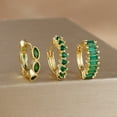 thumbnail image 5 of 3PCS Multi Color CZ Hoop Earrings Set for Women Stainless Steel Circle Round Huggie Earrings 2025 Trend Jewelry pendientes mujer, 5 of 10