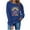 #045-Blue, variant on Women 100 Days of School Sweatshirt: Funny Teacher Shirts School Teaching Long Sleeves Teachers Gifts Tops Teacher Graphic T-Shirts School Days Tee Tops