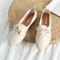 thumbnail image 6 of Sngxgn Women's Flats Shoes Ballet Flats Dress Shoes Comfortable Slip on Shoes for Women(Beige,39), 6 of 8