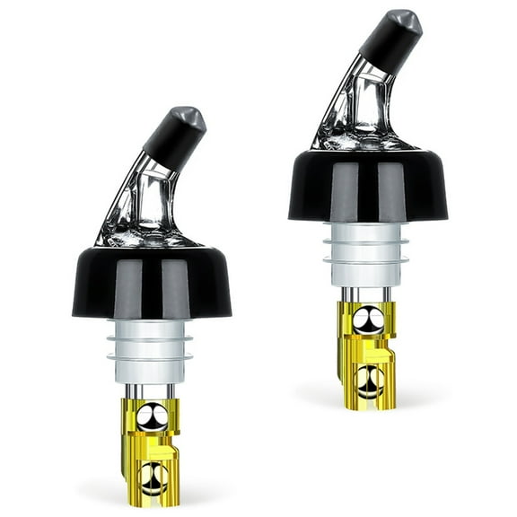 2pcs Professional 30ml Automatic Measured Bottle Pourer Wine Pour Spout Liquor Dispenser Drink Pouring Accessory