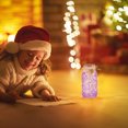 thumbnail image 3 of WRITWAA DIY Luminous Purple Glass Wishing Bottle Small Jar for Bedroom Decoration 6.9×3.1×3.1in, 3 of 6