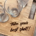 thumbnail image 5 of Wooden Flight Tray Glass Cup Serving Board, Portable Party Game Wine Table, Bar and Restaurant Accessories, Entertaining Game for Parties, Halloween and Birthday Gift, 5 of 9