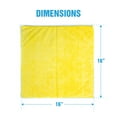 thumbnail image 2 of Zwipes Microfiber Cleaning Cloths, 16 inch. x 16 inch., Yellow, 48-Pack, 2 of 9