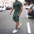thumbnail image 3 of Los Angeles Graphic Short Sets for Men Relaxed Fit Crewneck T Shirt and Shorts 2 Piece Matching Set Mens Summer Outfits, 3 of 6