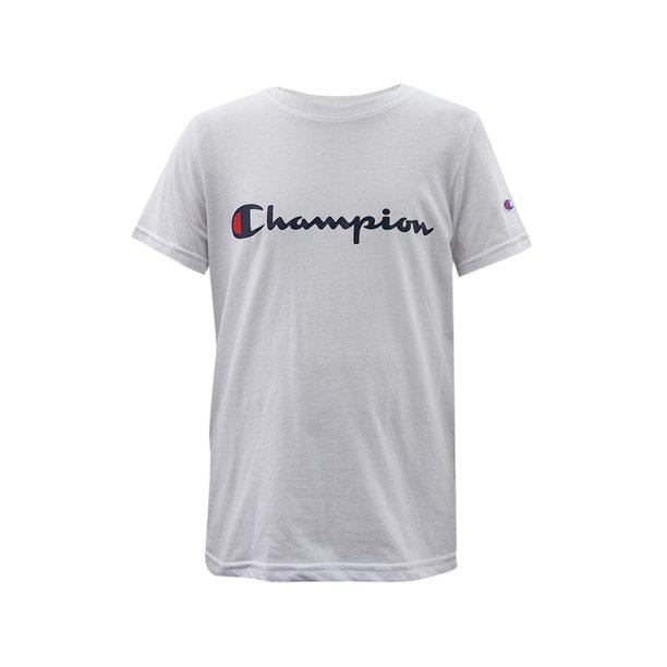 Champion Heritage Short Sleeve Cotton Logo Boys Active Shirts & Tees
