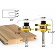 thumbnail image 2 of Yonico 15221q 3/4-Inch 2 Bit Tongue and Groove Router Bit Set 1/4-Inch Shank, 2 of 9