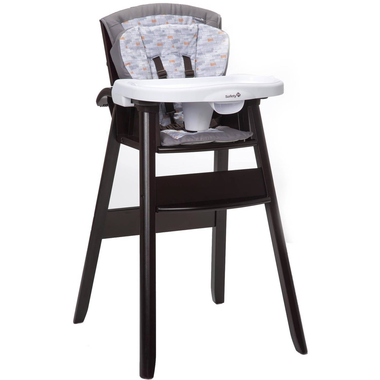 Safety 1st Dine And Recline Wood High Chair Titanium Walmart for Safety 1St Decor Wood High Chair