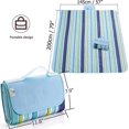 thumbnail image 3 of Beach Blanket Picnic Blanket Outdoor Mat Extra Large Waterproof Sand Proof Camping Blanket Lightweight Folding Portable Travel Blanket Compatible With--, 3 of 3