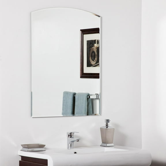 Decor Wonderland Katherine Modern Frameless Bathroom Mirror