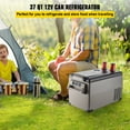 thumbnail image 2 of VEVOR 37 Quart(35L) Portable Refrigerator Electric Car Freezer Anti-Shake Car Cooler Refrigerator Compact RV Fridge 12/24V DC & 110-240V AC Vehicle Car Truck Boat Mini Electric Freezer, 2 of 9