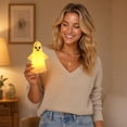 thumbnail image 7 of Tryvkinvive Halloween Decoration LED Hanging Ghost Lamp,Funny Ghost Light,Spooky Atmosphere Decor for Home Decor Supplies Outdoor,Indoor,Yard & Holiday Party Supplies, 7 of 7