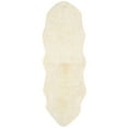 thumbnail image 4 of SAFAVIEH Sheep Skin Jeptha Solid Area Rug, White, 4' x 6' Specialty, 4 of 9