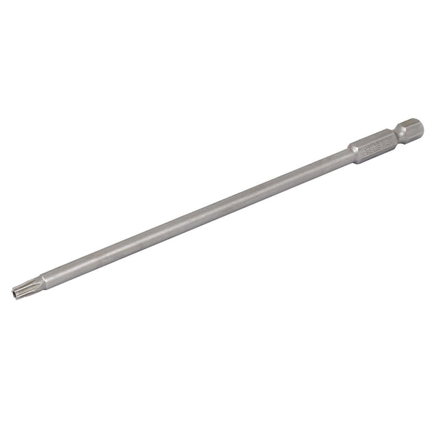 Unique Bargains 1/4' Hex Shank T20 Magnetic Torx Security Screwdriver Bit 150mm Long