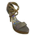 thumbnail image 1 of SANDALIA DE VETIR TACON LEON MUJER PLATA GLITTER 2505 LEON  2505p, 1 of 3