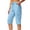 8# Sky Blue, variant on Long Shorts for Women Petite Lightweight Quick Dry Hiking Cargo Shorts with Pockets Summer Drawstring Bermuda Short Coffee S