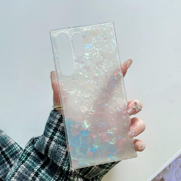 Compatible with Samsung Galaxy S23 Ultra Case Luxury Colorful Shiny Bling Soft TPU Bumper Shock Absorption Anti-Drop Hard PC Anti-Scratch Full Body Heavy Duty Protective Slim Glitter Cover