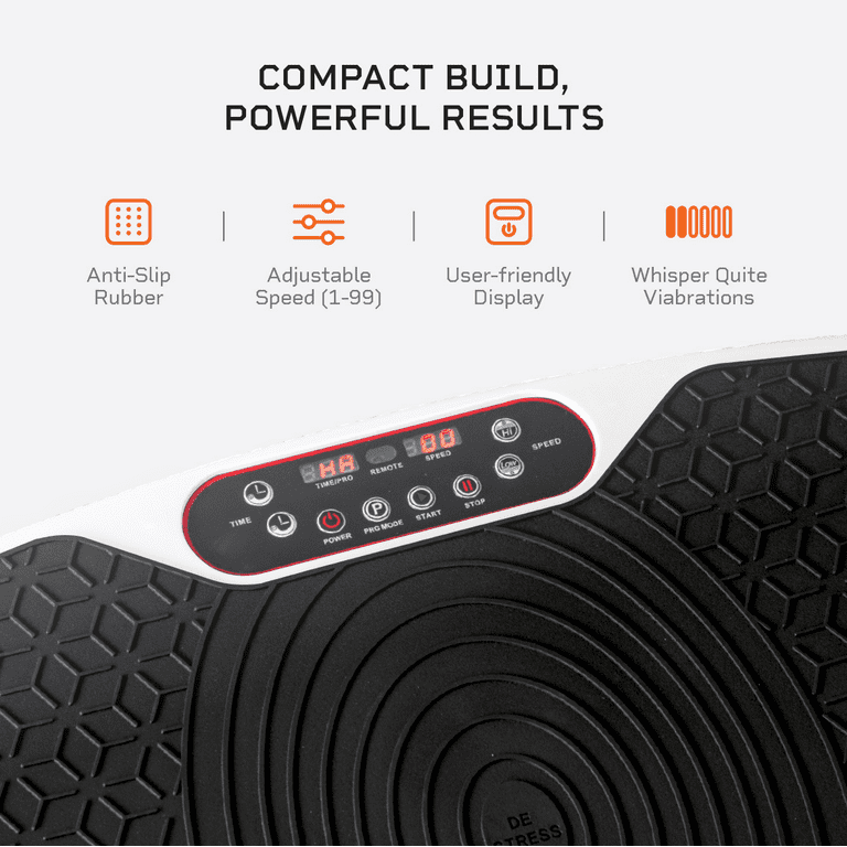 LifePro Waver Mini Vibration Plate Exercise Band Workout Machine White
