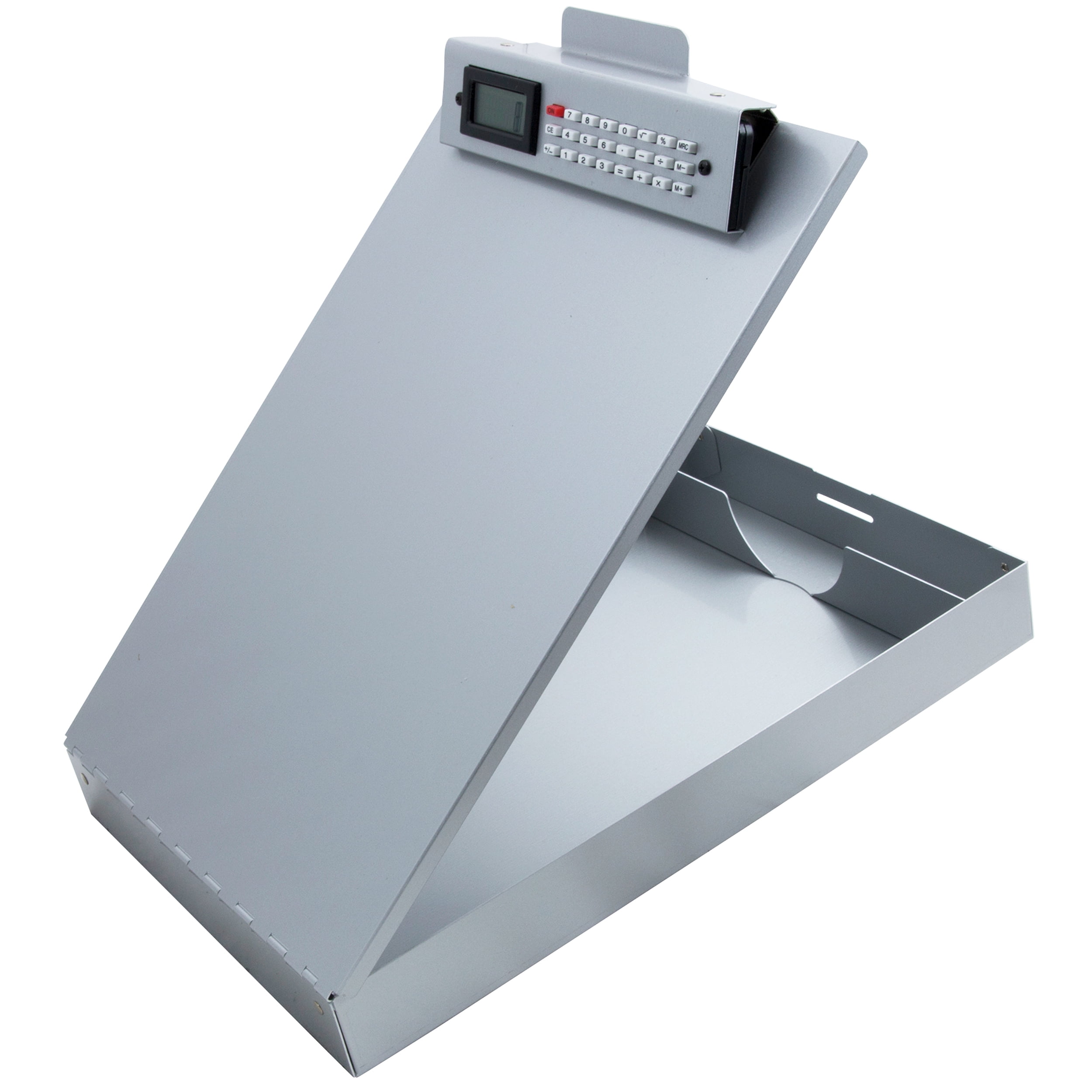 Saunders 11025 Redi-Mate Aluminum Storage Clipboard, 1" Capacity, Holds 8-1/2w x 12h, Silver