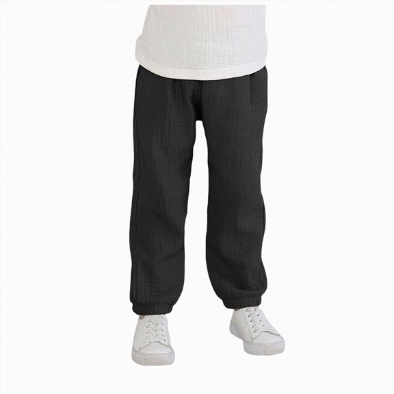Gibobby Boys Pants Boys Athletic Pants Sweatpants Soft Jogger 3T 4T 5T 6T 7T Pants With Pockets Elastic Waist Drawstring For Kids School Sports Little Boys Winter Pants(2-3 Years,Black)