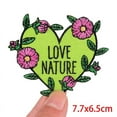 thumbnail image 4 of Letter Flower Embroidered Patches For Clothing Thermoadhesive Patches Cartoon Badges Iron On Patches On Clothes Stripes Diy, 4 of 5