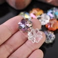 thumbnail image 4 of U8MO 5pcs 16mm Flower Faceted Crystal Glass Loose Beads for Jewelry Making Lot-Yellow Colorized, 4 of 4