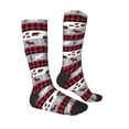 thumbnail image 3 of Easygdp Buffalo Plaid Forest Soccer Socks Sport Knee High Socks Calf Compression Athletic Socks for Men and Women, 3 of 9