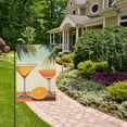 thumbnail image 2 of Yayeee Garden Flag 12" x 18" Double Sided Outdoor Yard Lawn Holiday Decorations, Mid Century Glasses, 2 of 6