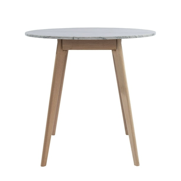 Bianco Avella 31 Round Italian Carrara White Marble Dining Table With Oak Legs Com Bianco Avella 31 Round Italian Carrara, How To Make Legs For A Small Round Table