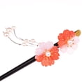 thumbnail image 3 of Chica de moda Crystal Flower Hair Stick Perlas Pin hecho a mano Hair Chopstick Tassel rojo Colcomx Hair Stick, 3 of 8
