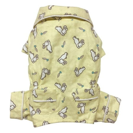 

Puppy Hopping Bunny Flannel Pajamas - Extra Small