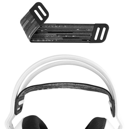 Geekria Mesh Fabric Headband Pad Compatible with Logitech G733 G335 Headphones Replacement Band Headset Head Cushion Cover Repair Part (Grey)
