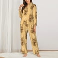 thumbnail image 2 of Sikiie German Shepherd Dog Women's Long-Sleeve Shirt and Full-Length Bottom Pajama Set (s-xxl)-Large, 2 of 7